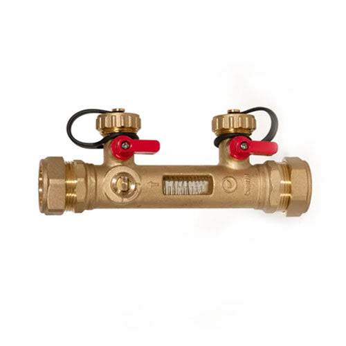 Flow Balancing Valves with Fill & Flush 28mm